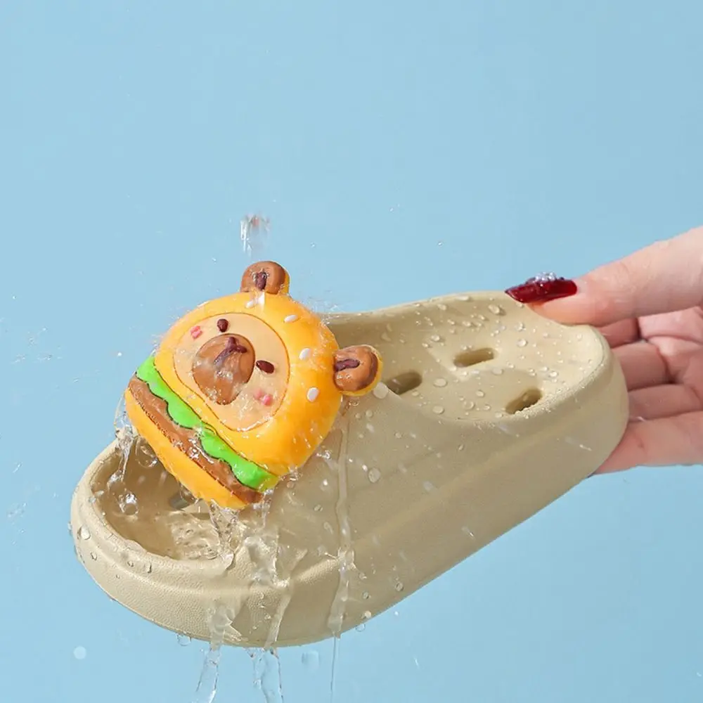 

Capybara Children's Indoor Slippers Eva Thick-soled Toddler Rubber Slippers Anti-slip Cartoon Baby Bathroom Slippers Boys/girls