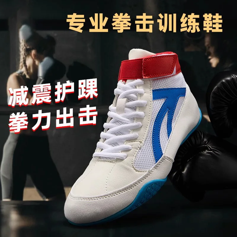 

Classic Brand Men's and Women's Wrestling Shoes Designer Mid-Top Boxing and Combat Shoes Comfortable and Slip-Resistant
