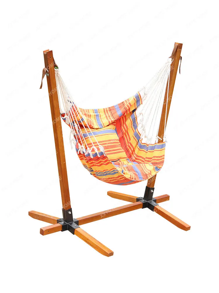 Outdoor Creative Swing Leisure Lazy Rocking Chair Balcony Recliner Solid Wood Swing