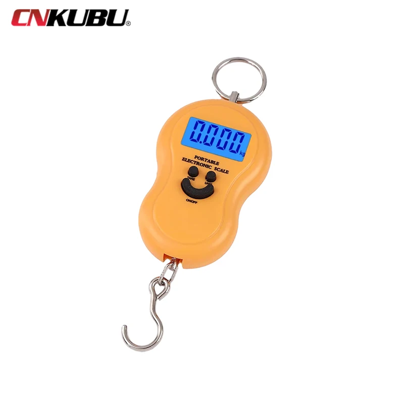 1pcs 50Kg /10g LCD Digital Scales Portable Hanging Scale BackLight Fishing Pocket Electronic Weight Scale Luggage Mini Scale