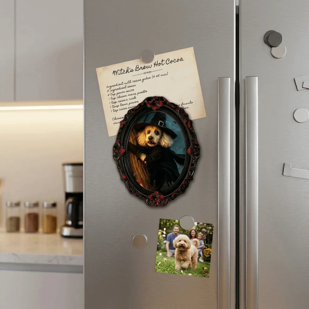 Oil Painting Style Fridge Magnets Smooth Surface Wear-Resistant Material Refrigerator Magnets Compact Lightweight