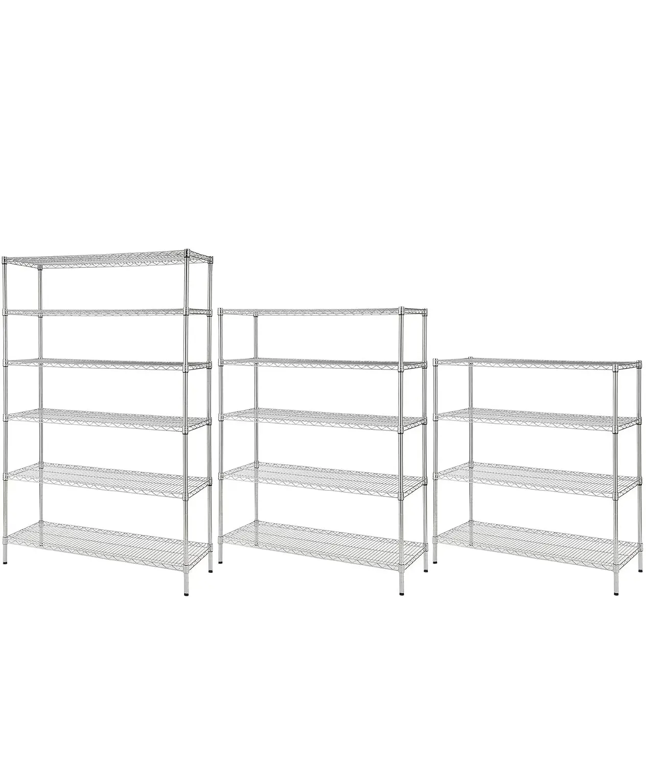 Heavy Duty Chrome Metal Wire Storage Rack, NSF Commercial Grade Adjustable Shelving Unit, Customized