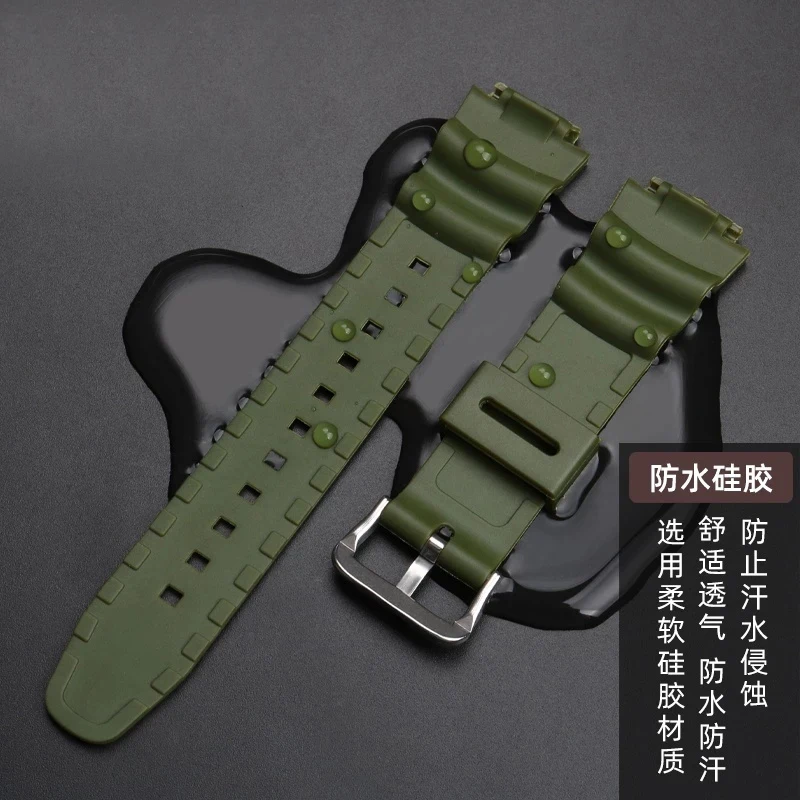 High quality rubber Watchband for Casio W218h AE-1200/1100 SGW-300 MRW-200 / F-108 Waterproof Resin Silicone Dust-Free Strap