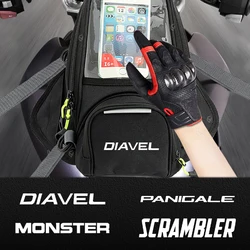 Moto nuovo telefono cellulare multifunzionale navitatio Tank Bag per Ducati Diavel V4 Monster S2R Panigale Scrambler accessori