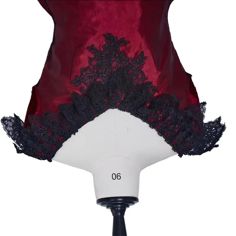 

Victorian Red Dancing Party Gown Baroque Rococo Lady Reenactment Theatre Evening Marie Antoinette Dress Custom Made