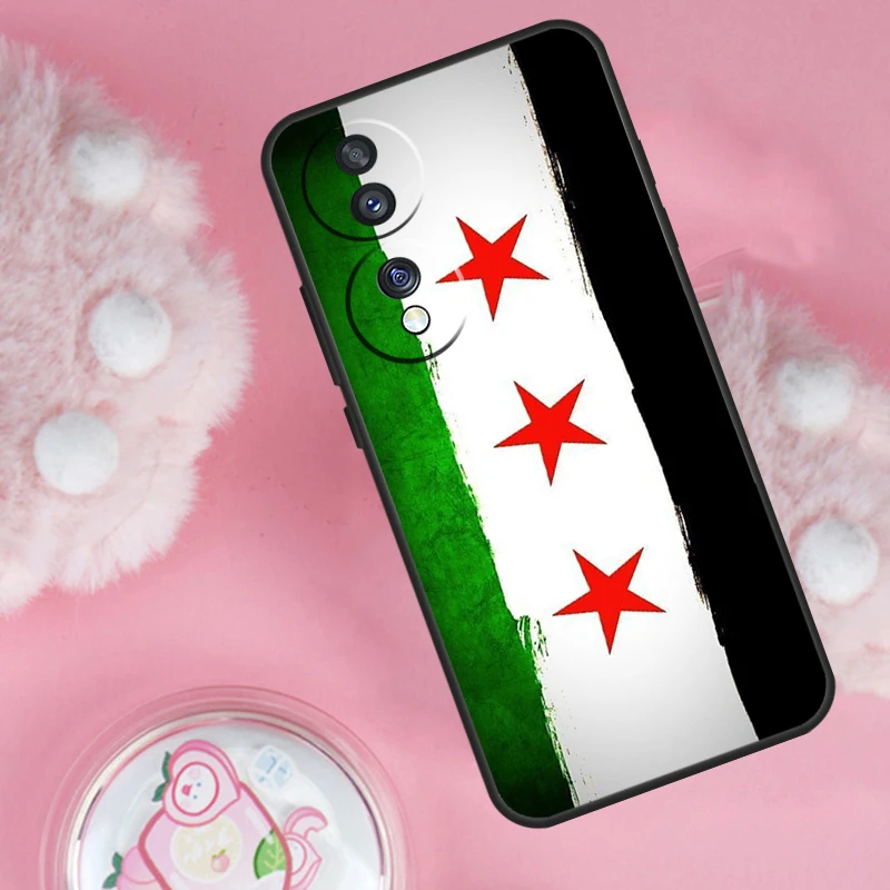 حافظة علم جمهورية سوريا لهاتف Honor Magic 7 Lite 5 6 Pro Honor 200 50 70 90 Lite X9b X9a X8b X8a X8 X9 X9c
