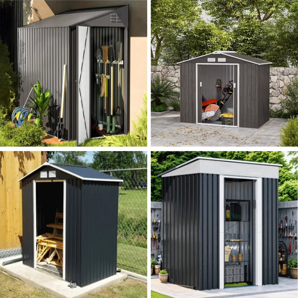 

Hot Sale 10X12 FT Storage Shed with Floor Frame Vents for Outside Patio Lawn Garden Backyard Shed Storage House