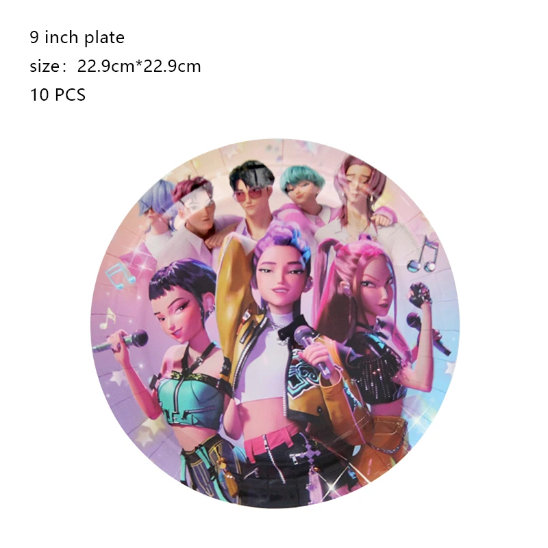 K-Pop Geburtstagsparty-Dekorationsset, neues Set für Eventbedarf, Latexballons, Folienballons, Hintergrund, Teller, Becher, Banner