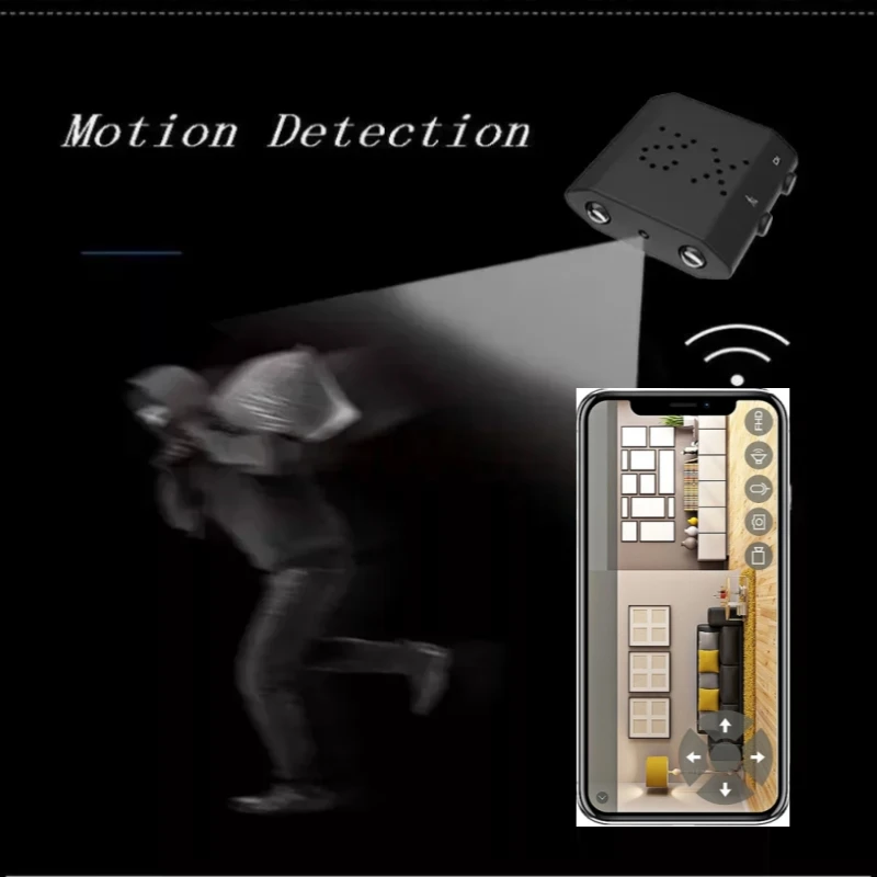 กล้องขนาดเล็ก1080P HD ขนาดเล็กที่สุดกล้องบันทึกวิดีโอการตรวจจับการเคลื่อนไหวมองเห็นกลางคืนไมโครกล้องบันทึกวิดีโอเครื่องบันทึกวีดีโอ DV