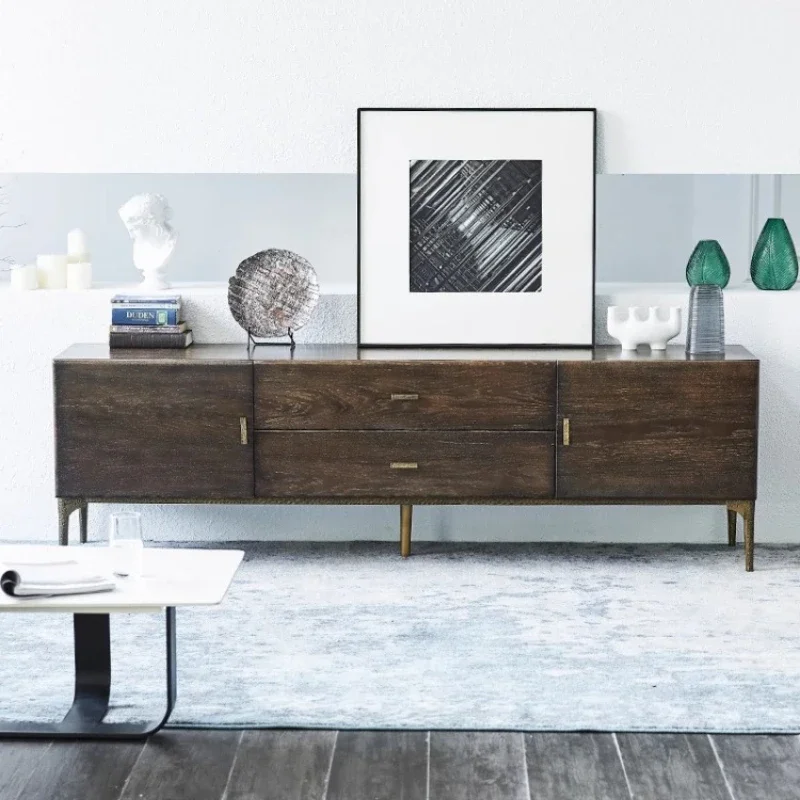 Minimalist Drawers Tv Stands Entertainment Nordic Designer Wood Tv Stands Mid Century Wall Muebles Chinese Style Furniture