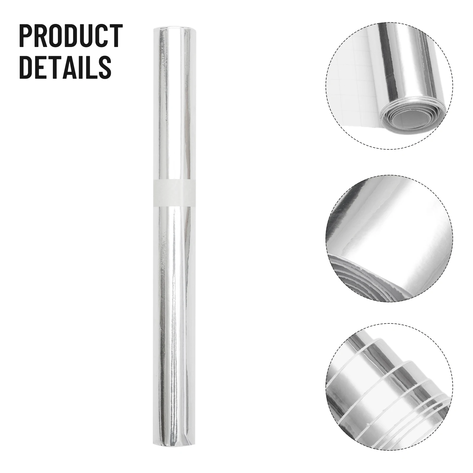 Convenient and Silver Chrome Mirror Vinyl Wrap Film Car Sticker Decal, Suitable for Various Surfaces and Applications