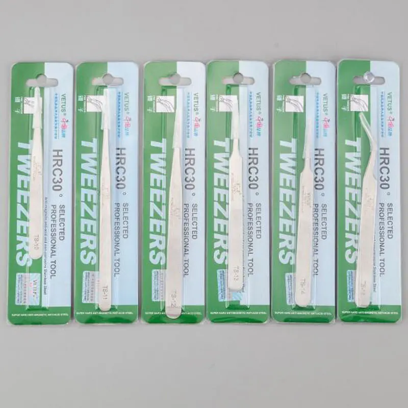 ステンレス鋼まつげピンセット帯電防止プロフェッショナルボリュームまつげエクステンション眉毛メイクツール