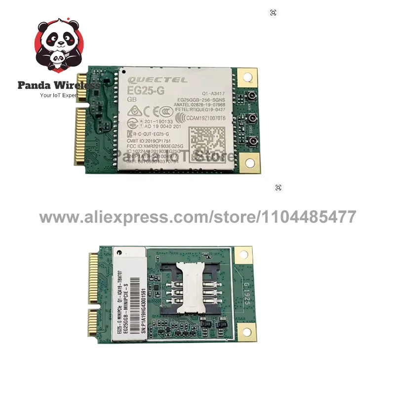Quectel Global Band EG25-GGB EG25-GGC MINI PCIE Cat 4 Module with Sim Card Slot With Accessory for M2M and IoT Applications