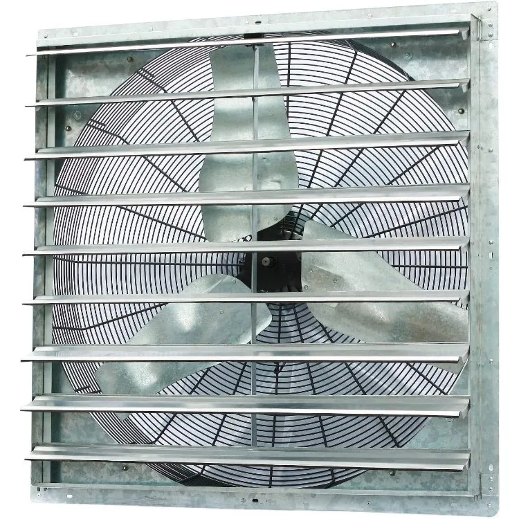 

36" Wall Mounted Shutter Exhaust Fan - Automatic Shutter - Single Speed - Vent Fan For Home Attic, Shed, or Garage Ventilation,