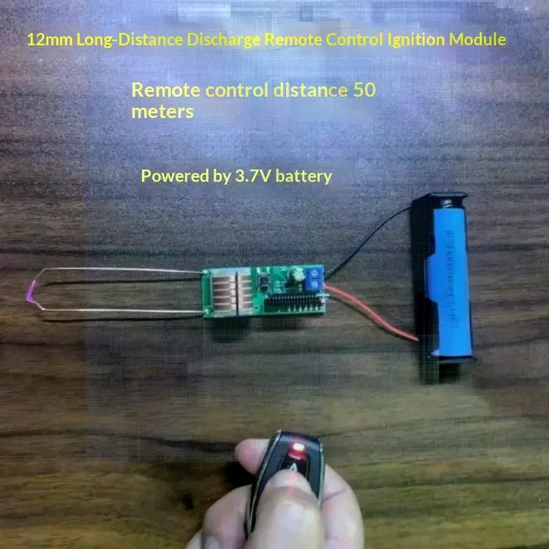 Voltage Generator 10KV Arc Igniter Module With Remote Control DC 3.7V Boost Step Up Module Ignition Coil Module High