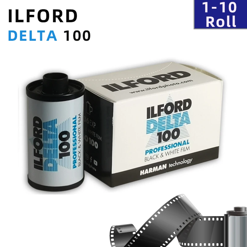 1/2/3/5 Rolls ILFORD DELTA 100 135 Professional Black And White Film ISO 100 egative Film For Kodak M35/H35n/F9 Film Camera