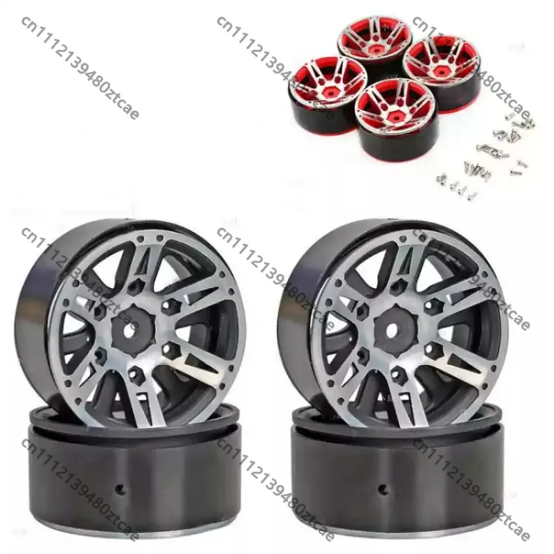 1.9 Inch Weighted Metal Beadlock Wheel Rim, Upgrade Spare‑Part for RC Simulation Off‑Road Rock Crawler, Hobby Accessory