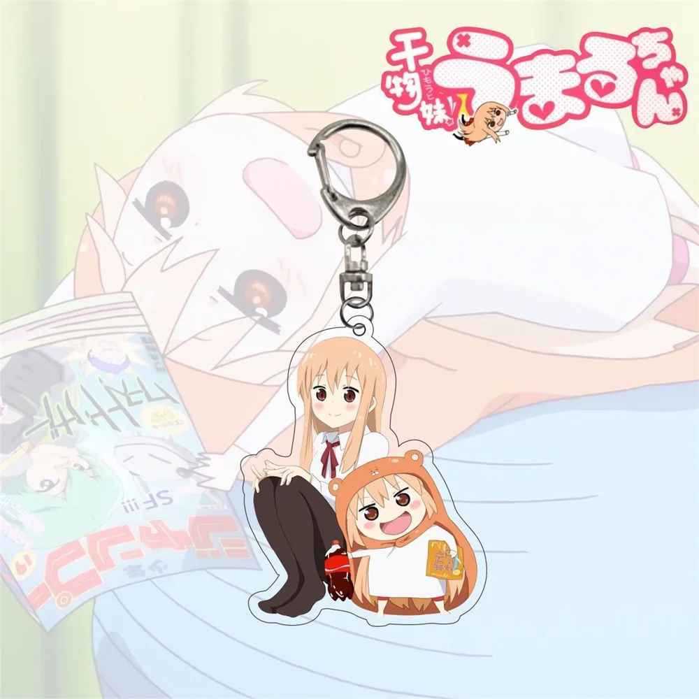 6CM Anime Himouto! Umaru-chan Acrylic Keychain Model Cosplay Charm Characters Ornament Accesorios Goods Collection Gifts