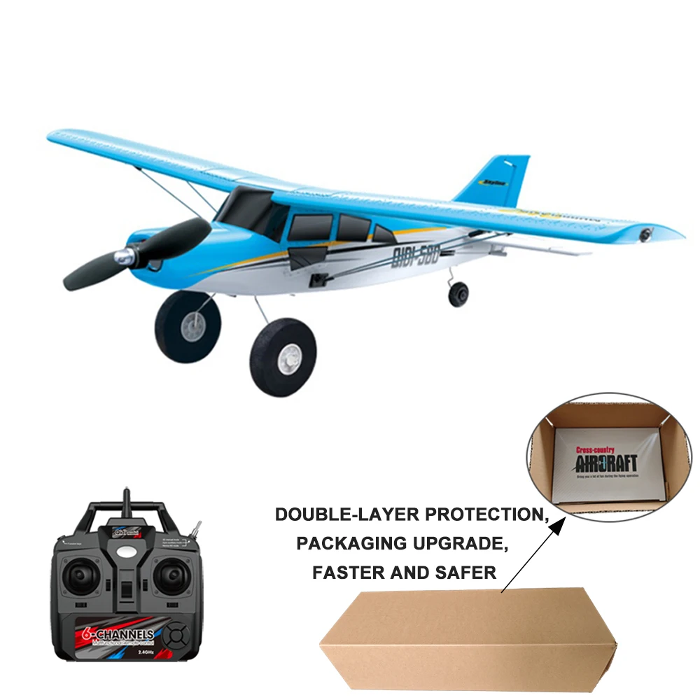 Qidi560 Moore M7 Off-road RC Vliegtuig 4CH Borstelloze Afstandsbediening Vliegtuig Vaste Vleugel Vliegtuigen Model EPP Schuim Speelgoed voor kinderen