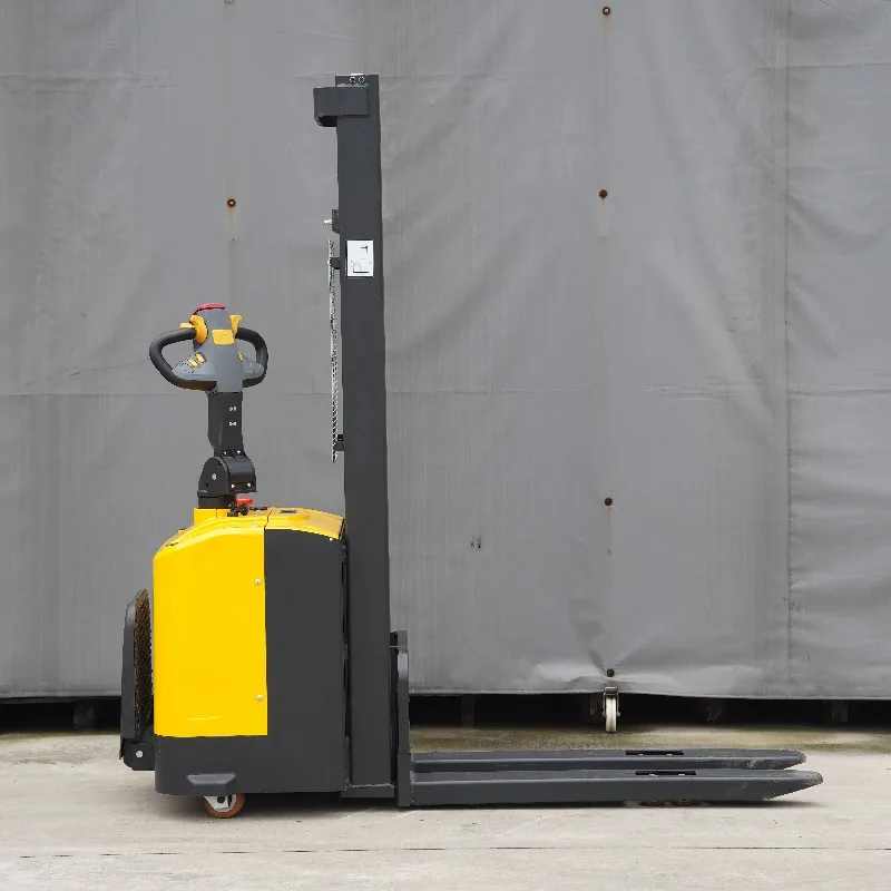 Factory Direct 2026 1.5 Ton Electric Forklift Battery Powered Pallet Stacker Hydraulic Lifting Manual Handling Equipment