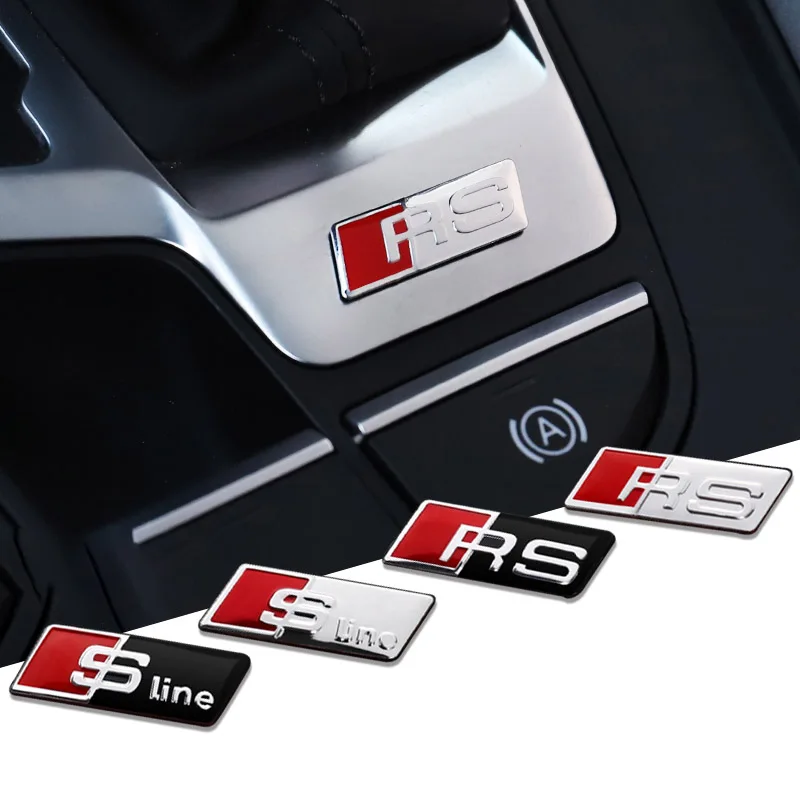 Металлическая 3D-наклейка-эмблема S Line на руль автомобиля для Audi Sline RS A5 A6 Q5 TT C6 A1 Q7 Q3 A3 A4 B8 8P 8V B6 Металлическая 3D-наклейка-эмблема S Line на руль автомобиля для Audi Sline RS A5 A6 Q5 TT C6 A1 Q7 Q3 A3 A4 B8 8P 8V B6