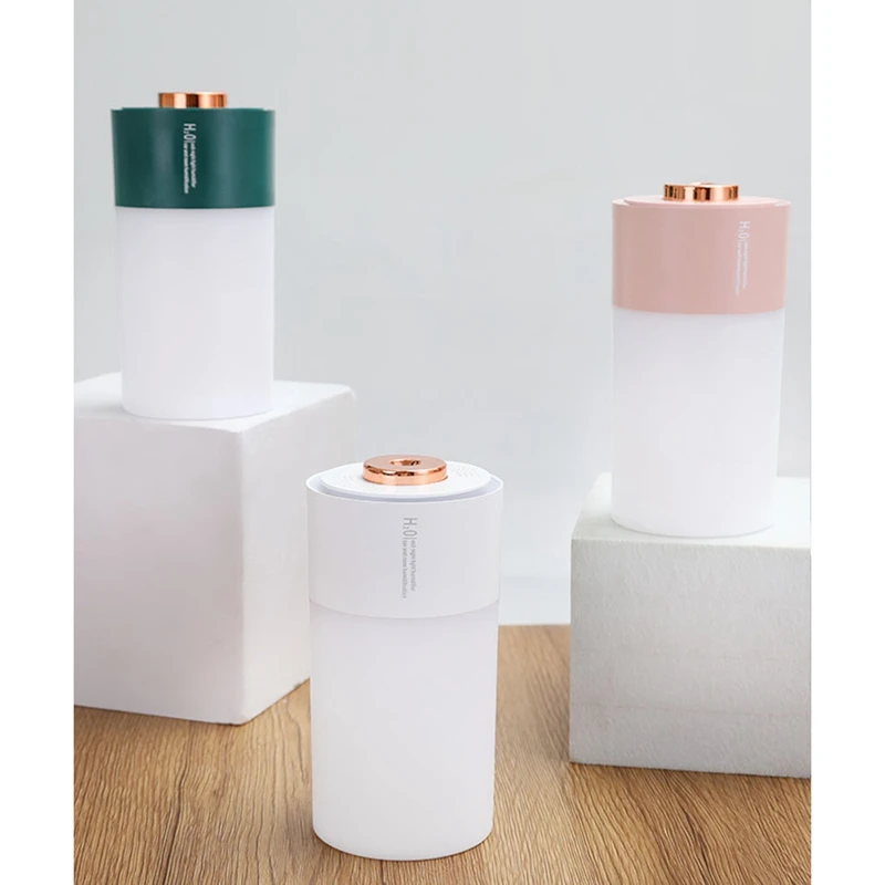 AD-300ML USB Silent Air Humidifier Gentle Night Light Aroma Diffuser Continuous/Intermittent Spray Can Work For Home Car