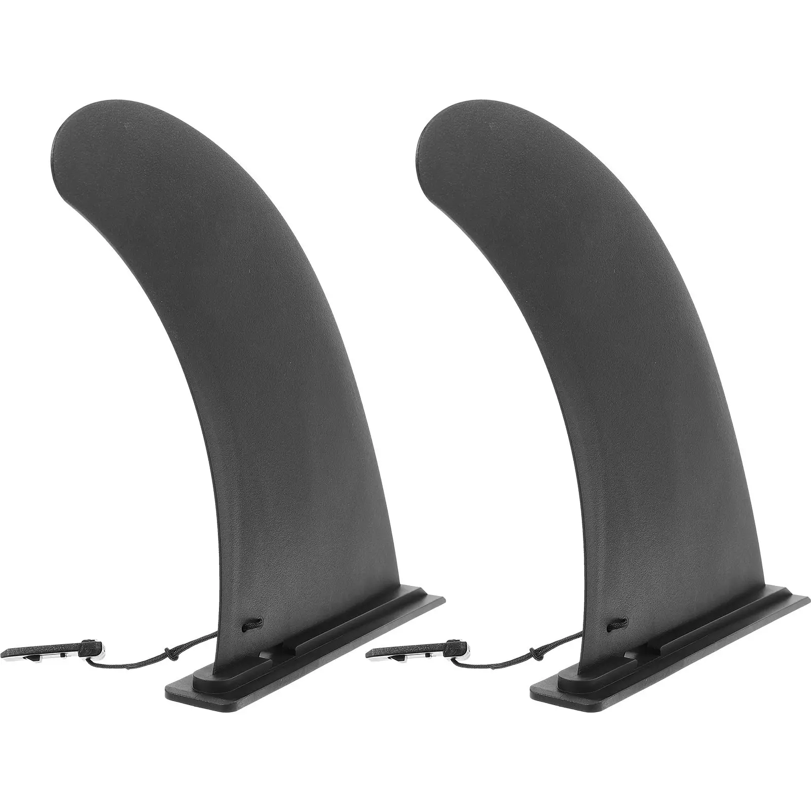 

2 Pcs 9 Inch Sliding Large Fins Detachable Nylon for Surfboard Paddleboard Stabilizer Separator Balance Tool Black