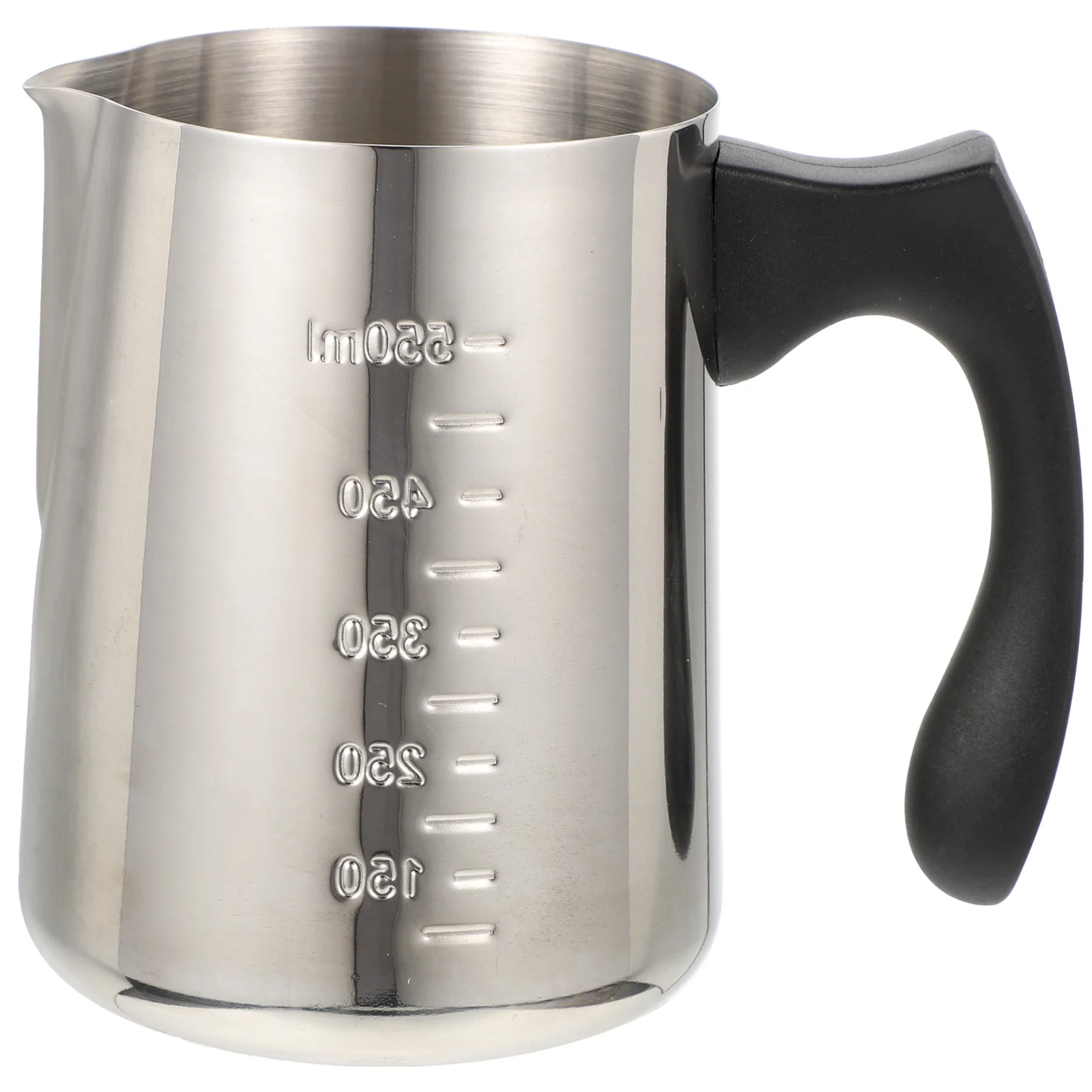 

Stainless Steel Milk Pitcher Large Capacity Ergonomic Handle Household Coffee Steaming Pitcher Easy Pour