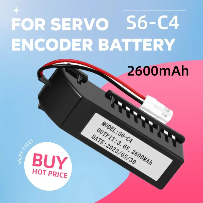 

306V 2600mAh New for Inovance Servo Encoder Battery S6-C4 SV510N PSV630N P660N/P
