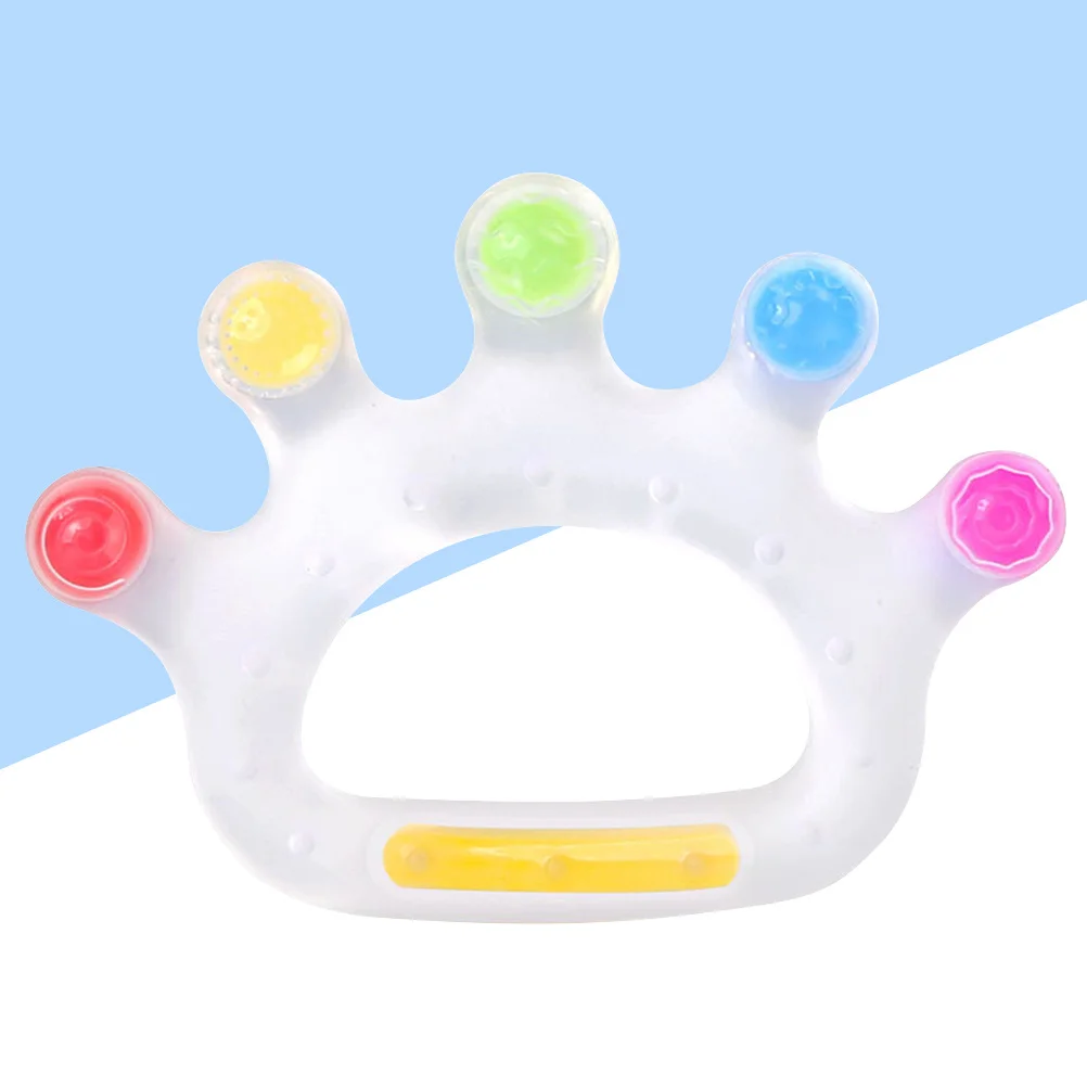 

Food Grade Silicone Molars Stick Crown Shaped Pacifier Massager Baby Teething Soother Visual Development Gift Colorful