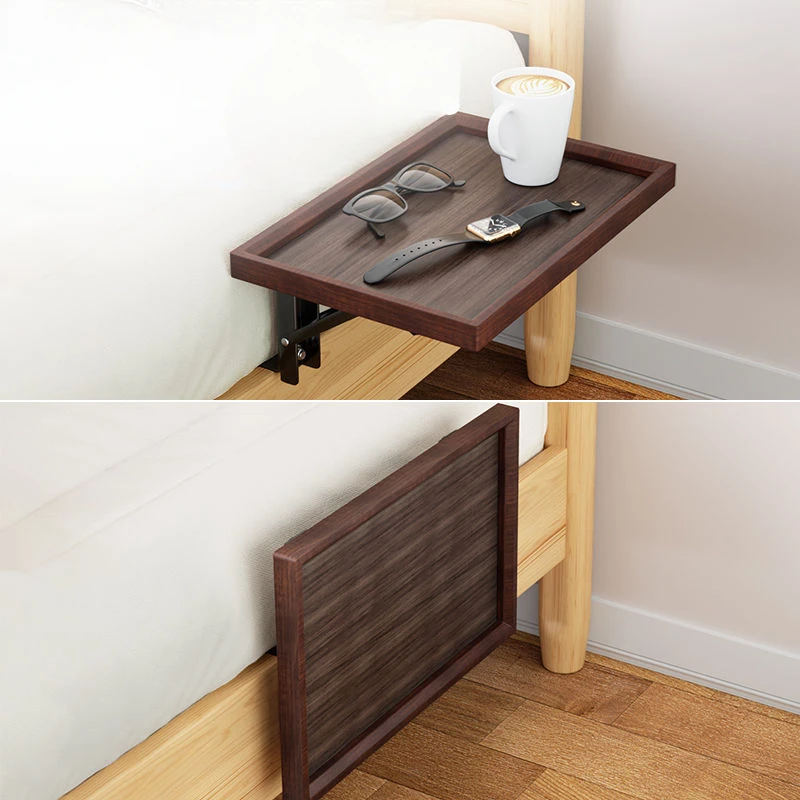 Folding bedside cabinet replacement, invisible storage, mobile shelf, small artifact for home use, bedroom small side table