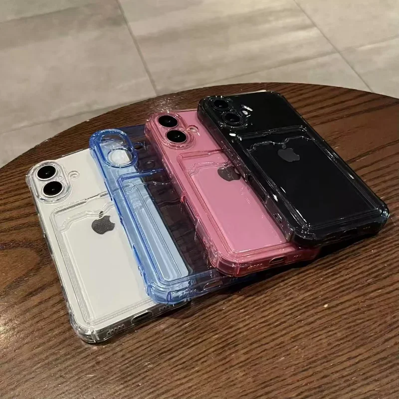 

For Vivo V50 Y19S Y04 Y03 Y28 Y36 Y27 Y100 Y200E Y17S V40 Lite V30 Pro Y16 Y02S Y22S Y35 Y02T Y21S Y21A Wallet Card Clear Cover