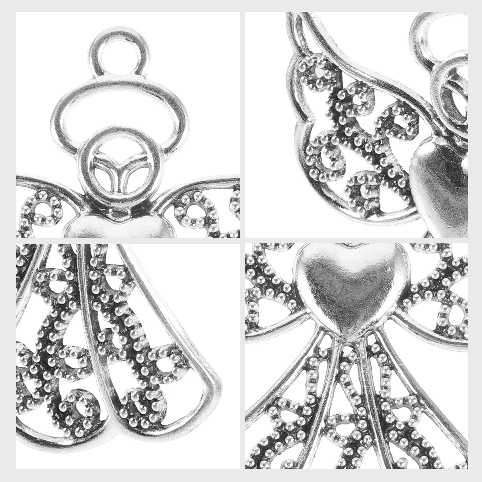 

5Pcs Lovely Angel Charms Versatile Decorative DIY Jewelry Pendants Keychain Accessories Exquisite Design Dedication Gifts