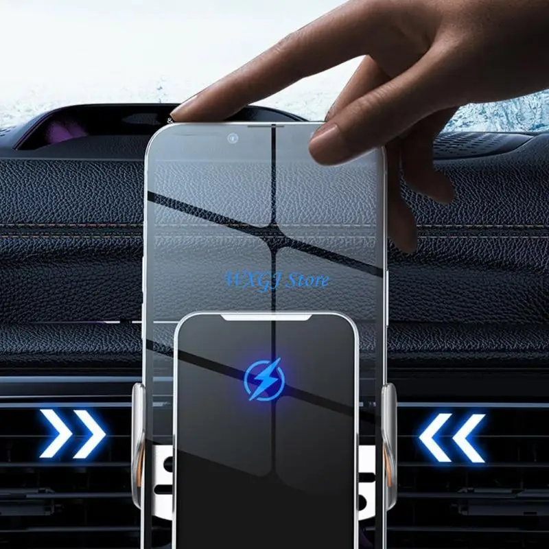 

37JE Phone Holder Mount Wireless Charging Auto-Clamping Air Vent Cell Phones Holder