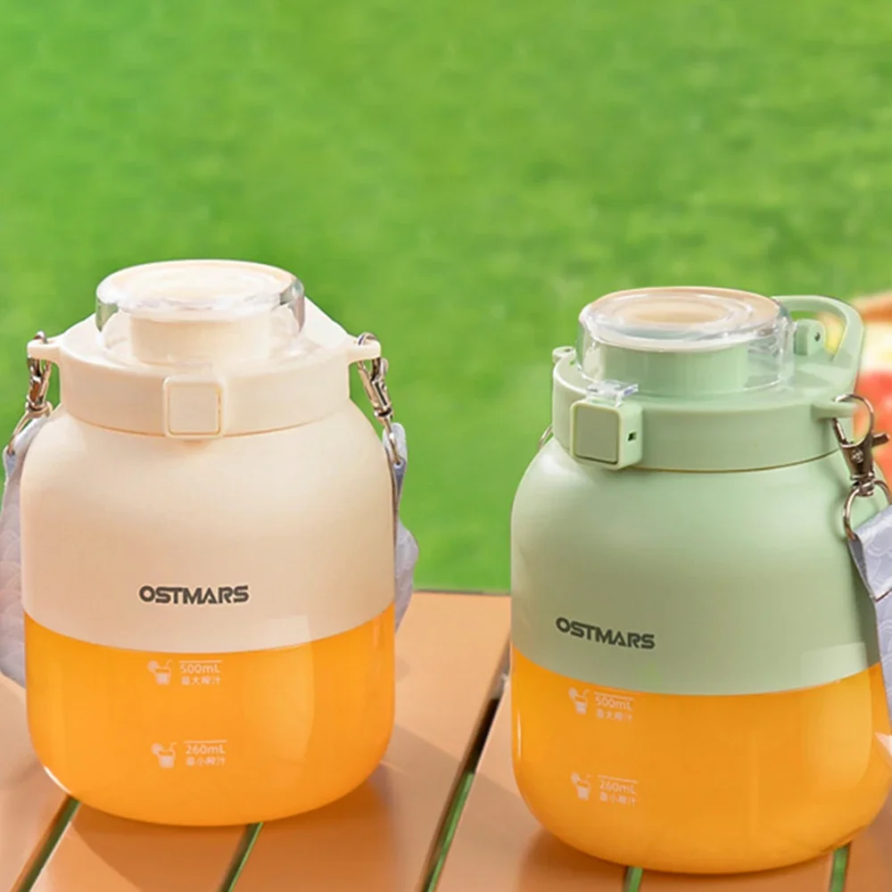 2-in-1 Draagbare Grote Buik Cup Sport Reizen Elektrische WaterCup Intelligente Juicer Sap Mixer Multifunctionele Water cup Smoothie