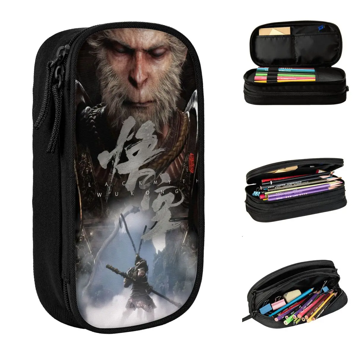 

Black Myth Wukong Game 2024 Accessories Pen Box Large-capacity For School Monkey Lover Pencil Box Gift