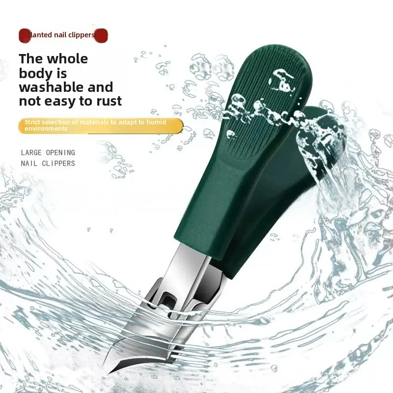 

Машинка для стрижки ногтей из нержавеющей стали, брызгозащищенная машинка для стрижки ногтей с большим отверстием, портативная машинка для стрижки омертвевшей кожи, триммер для кутикулы