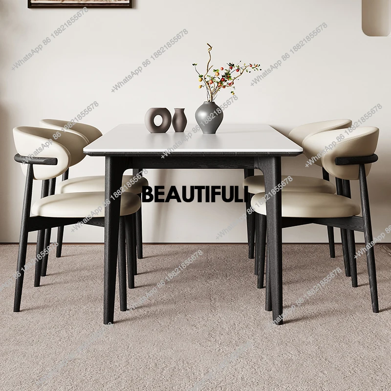 

High Marble Nordic Dining Tables Wooden Design White Luxury Home Dining Tables Modern Center Oak Juegos De Comedor Furniture