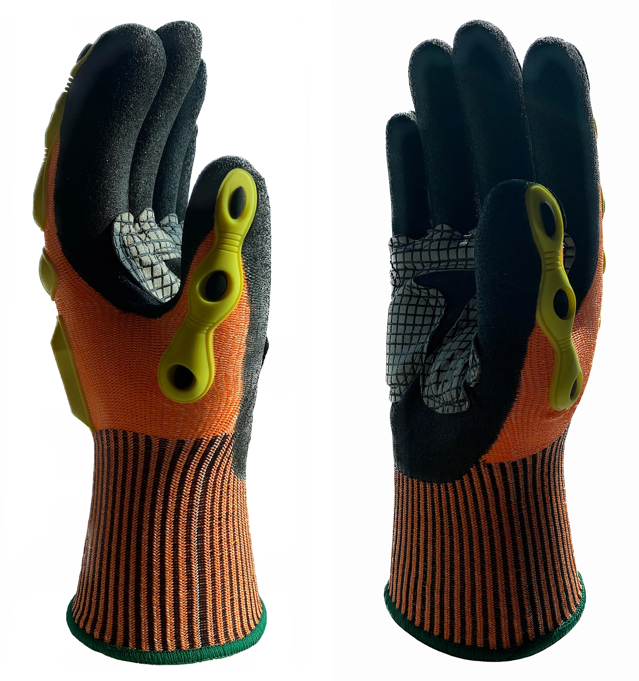 Work Gloves Impact Resistant Anti Vibration Absorb Industrial Shock Reduce Cut Proof  Safety Glove Oil Gas Field Mechanics Glove