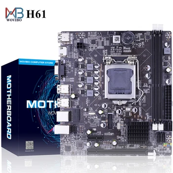 H61 Motherboard LGA 1155 DDR3 Memory 16GB Micro-ATX Desktop Mainbord LGA1155 Socket for Intel Core I3 I5 i7 Xeon CPU