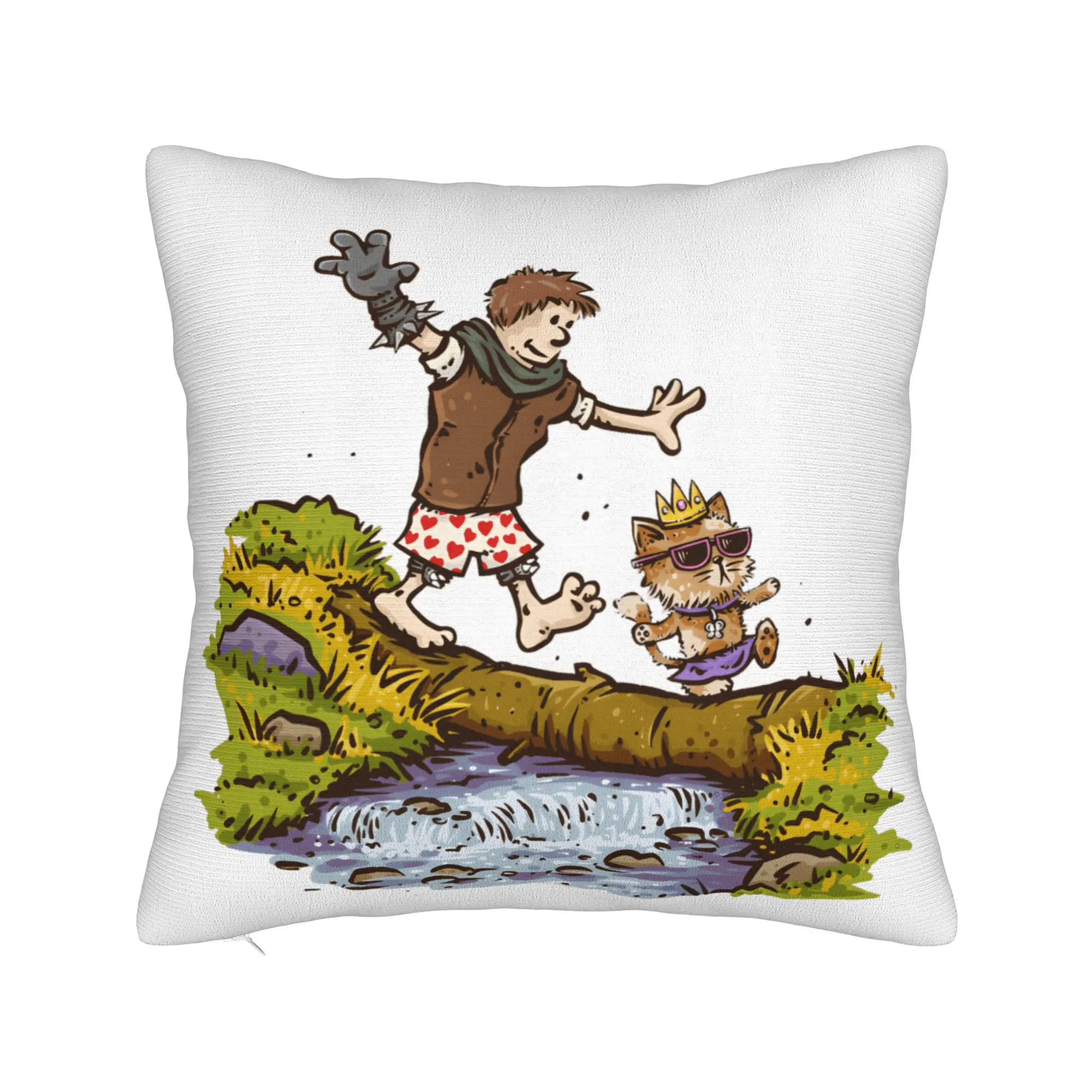 Carl And The Princess Dungeon Crawler Carl Pillow Case  Comfy Pillow Cover Novelty Pillowcases For Living Room Sofa