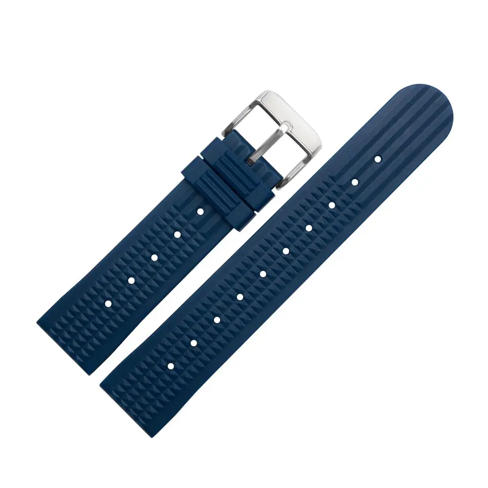 Watchband Silicone Rubber Band Men Sports Diving Black Strap For 62MAS Wristwatch Belt Watch Accessories Sport Watch