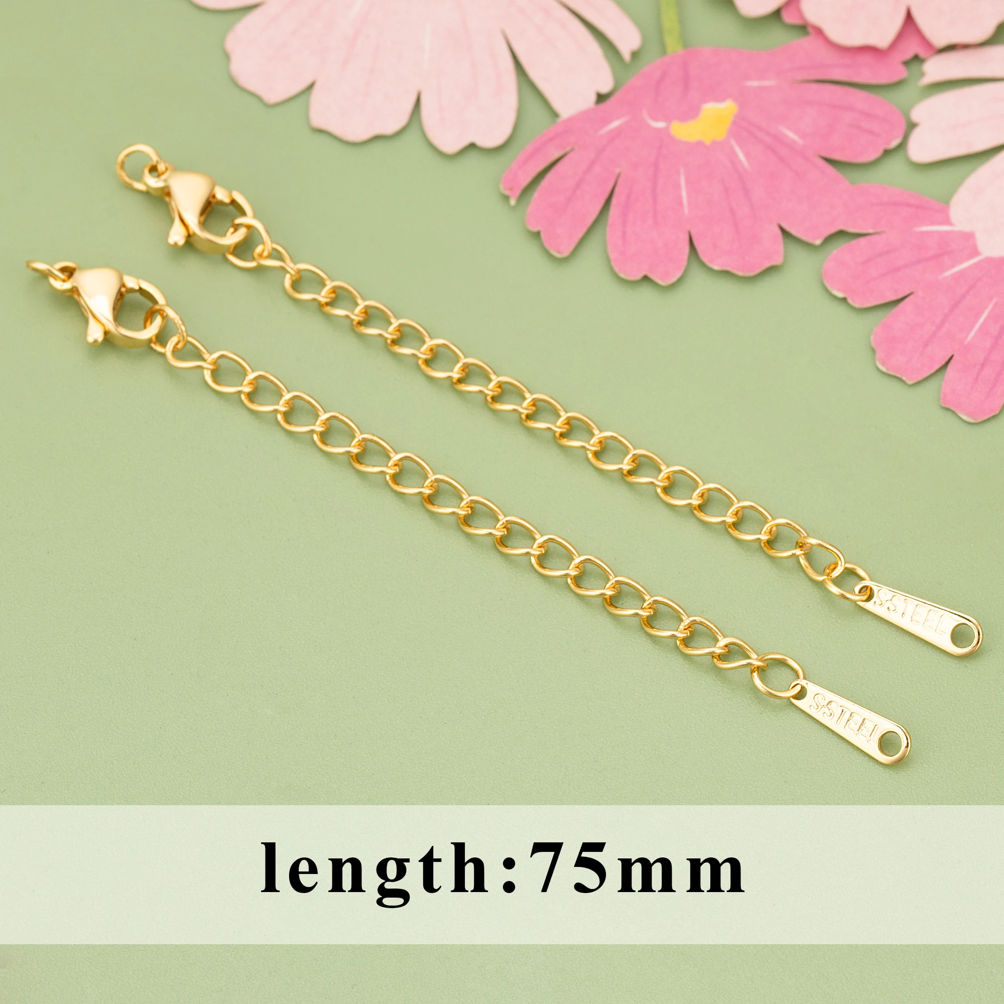 assoonas,10pcs/lot,MG21,jewelry accessories,stainless steel,rose gold plated,hand made,charms,jewelry making,extended chain