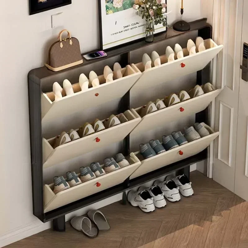 

Simple Unique Economic Beutiful Bedroom Shoe Cabinet Design Vertical Modern Luxury Rack Organizer Space Saving Home Furniture