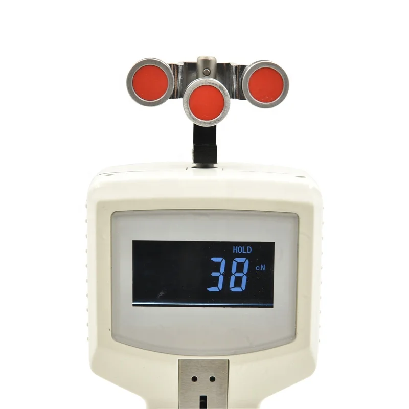 Tension Meter for Low Tension Limited Access Fibers Yarns and Fine Wires with Back Light