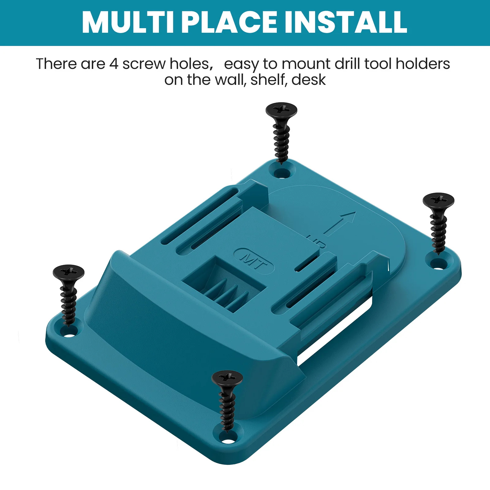 Für Dewalt/Milwaukee/Makita/Bosch/Ridgid/AEG 18V Akku-Werkzeughalter Wandmontage Werkzeughalterung Befestigungsvorrichtung Werkzeughalter – Detail 3