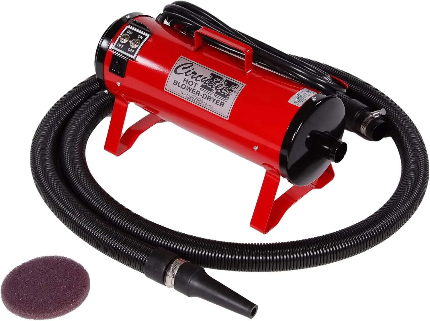 

ECC Circuiteer II Portable Livestock Blower Dryer - 2-Speed Air for Cattle & Pet Grooming, Pink