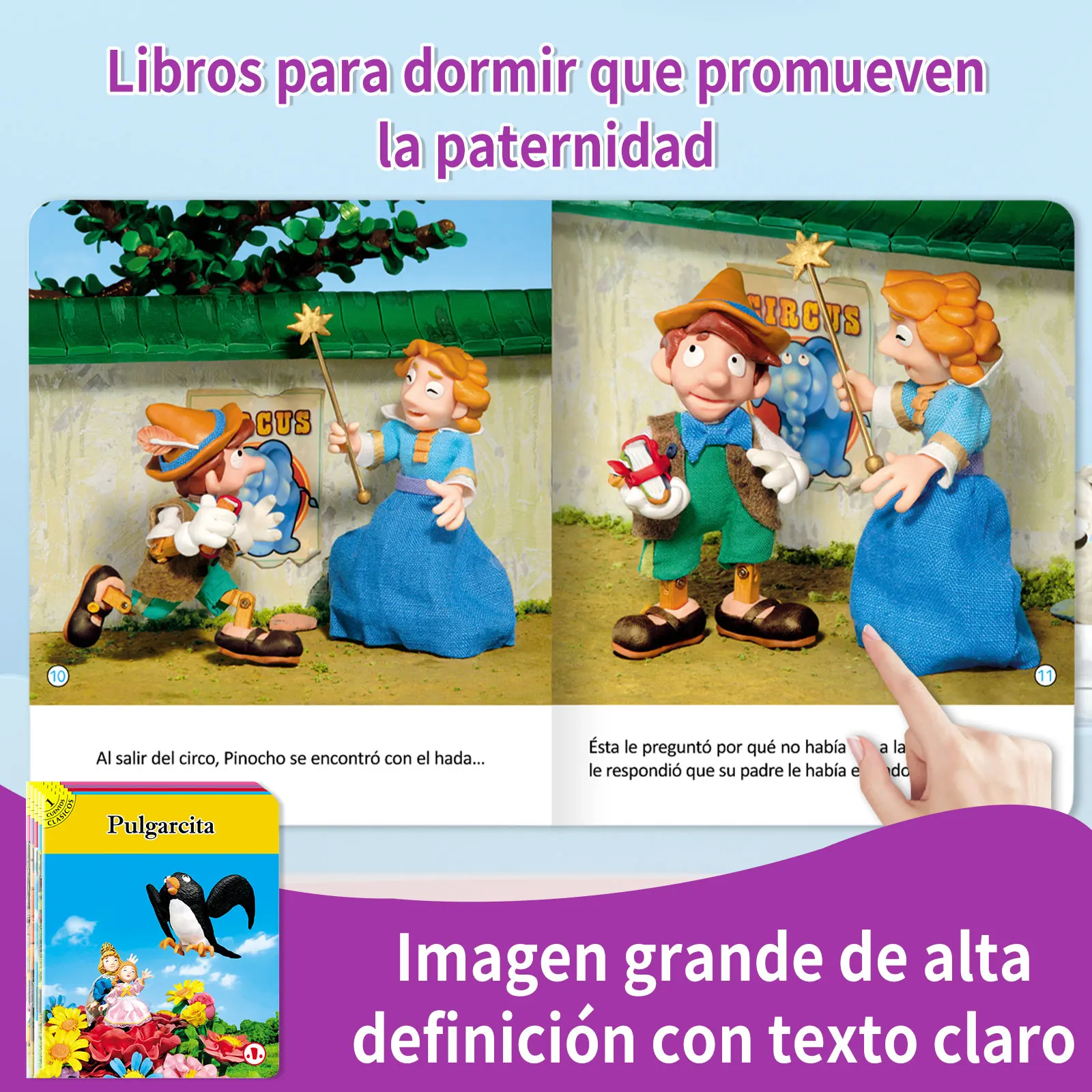 Spanish Set of 10 Fairy Tale Books Children's Bedtime Stories Companion Reading Color Content for Preschool Learning  Educationa