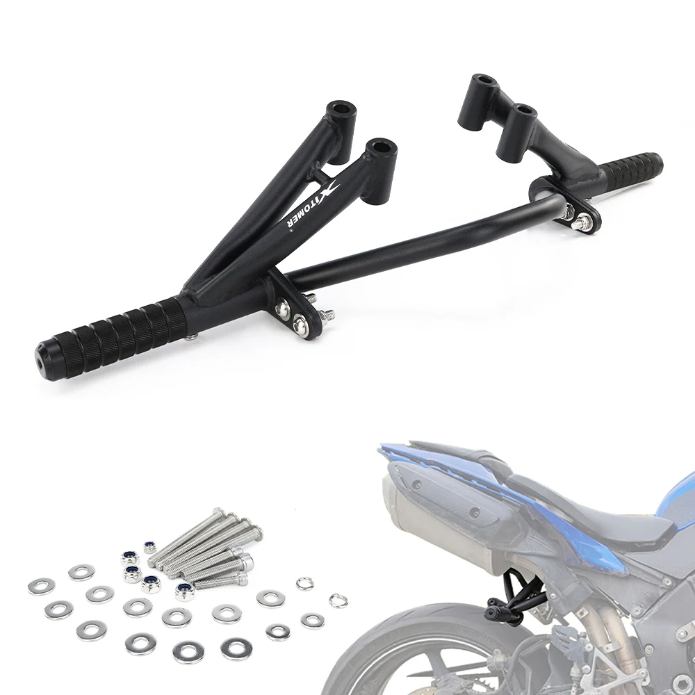

Motorcycle Rear Footrests Subcage Passenger Guard Peg Support Stunt Protection For YAMAHA YZF R1 2009 2010 2011 2012 2013 2014
