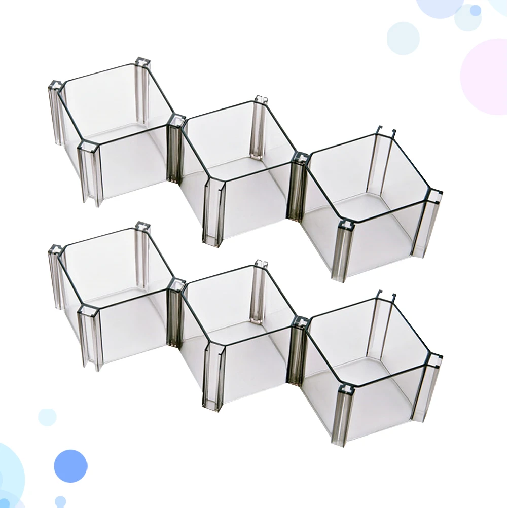 

6 Pcs Box Socks Container Desk Holder Kitchen Socks Storage Container Storage Box Premium Material Multifunctional